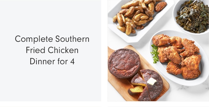 Complete Southern Fried Chicken Dinner for 4