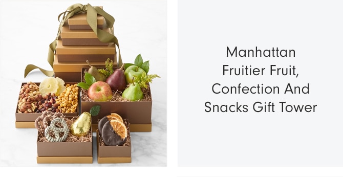 Manhattan Fruitier Fruit, Confection And Snacks Gift Tower
