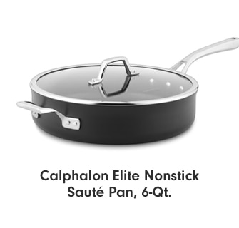 Calphalon Elite Nonstick Sauté Pan, 6-Qt.