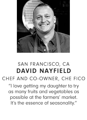 SAN FRANCISCO, CA - DAVID NAYFIELD - CHEF AND CO-OWNER, CHE FICO