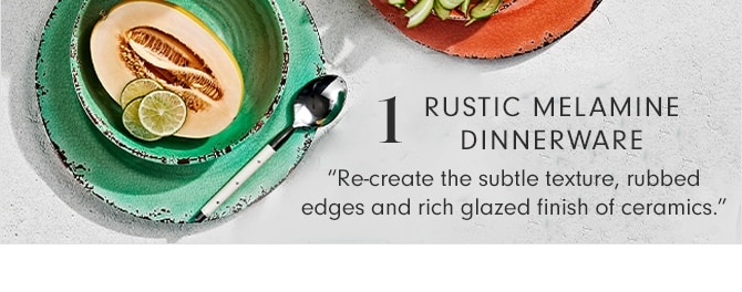 RUSTIC MELAMINE DINNERWARE