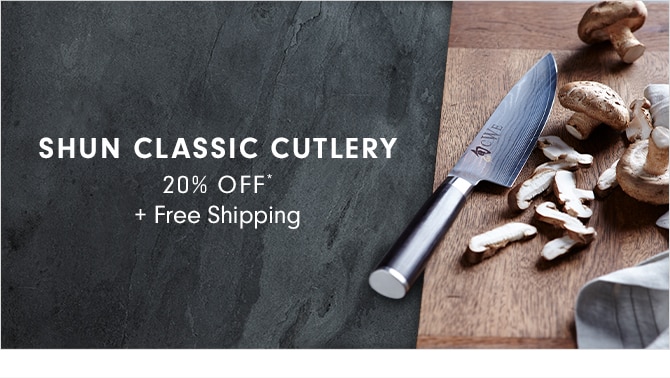 SHUN CLASSIC CUTLERY - 20% OFF* + Free Shipping