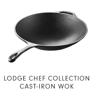 LODGE CHEF COLLECTION CAST-IRON WOK