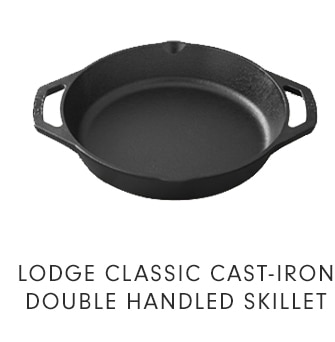 LODGE CLASSIC CAST-IRON DOUBLE HANDLED SKILLET