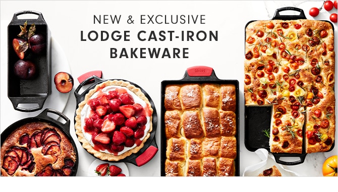 NEW & EXCLUSIVE - LODGE CAST-IRON BAKEWARE
