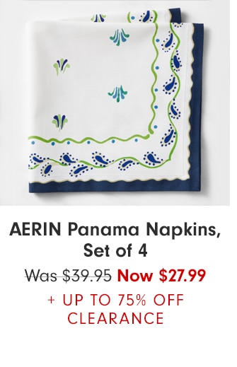 AERIN Panama Napkins, Set of 4 - Now $27.99 + UP TO 75% OFF CLEARANCE