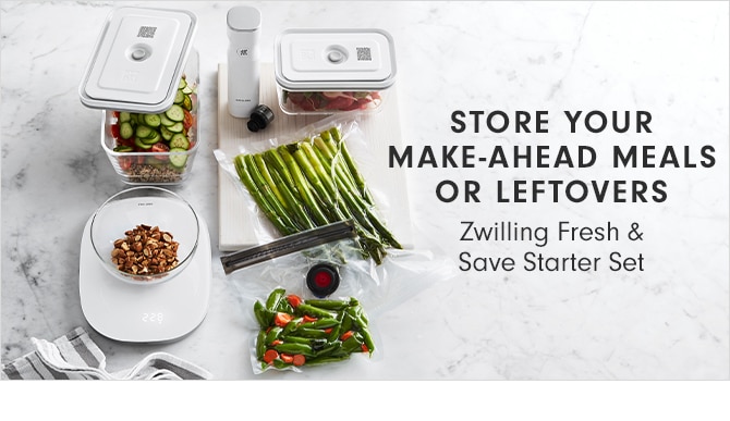 STORE YOUR MAKE-AHEAD MEALS OR LEFTOVERS - Zwilling Fresh & Save Starter Set