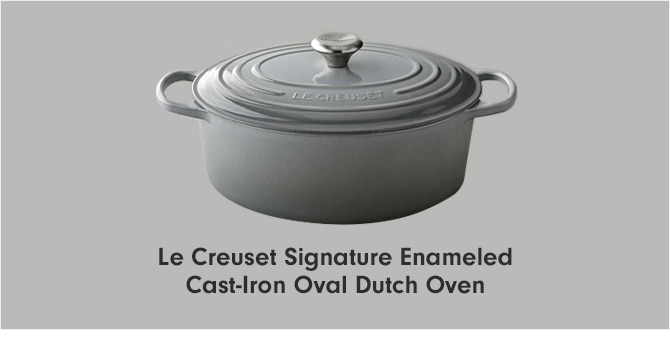 Le Creuset Signature Enameled Cast-Iron Oval Dutch Oven