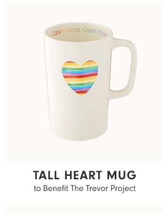 TALL HEART MUG to Benefit The Trevor Project