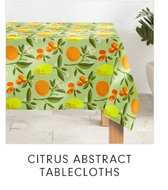 CITRUS ABSTRACT TABLECLOTHS