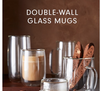 DOUBLE-WALL GLASS MUGS