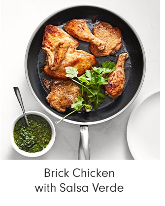 Brick Chicken with Salsa Verde