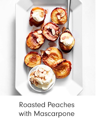 Roasted Peaches with Mascarpone