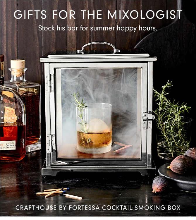 GIFTS FOR THE MIXOLOGIST - CRAFTHOUSE BY FORTESSA COCKTAIL SMOKING BOX