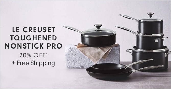 LE CREUSET TOUGHENED NONSTICK PRO 20% OFF* + Free Shipping