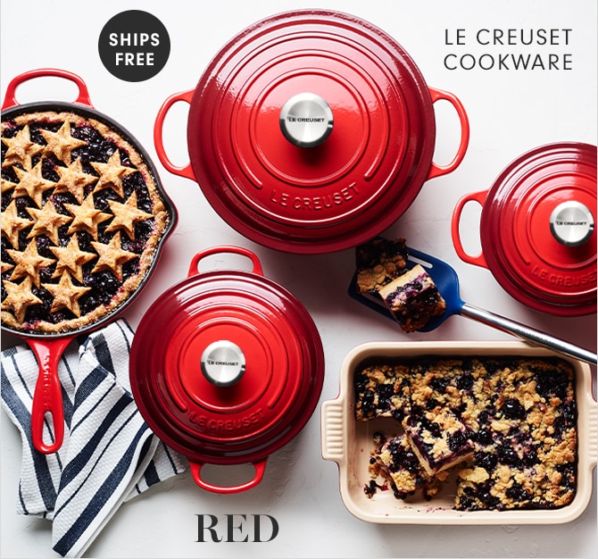 LE CREUSET COOKWARE - RED