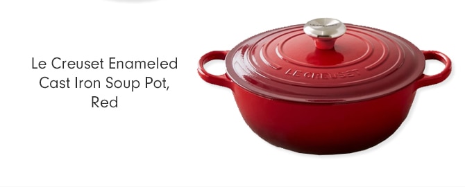 Le Creuset Enameled Cast Iron Soup Pot, Red