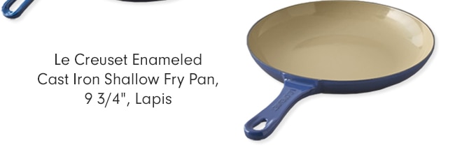 Le Creuset Enameled Cast Iron Shallow Fry Pan, 9 3/4”, Lapis