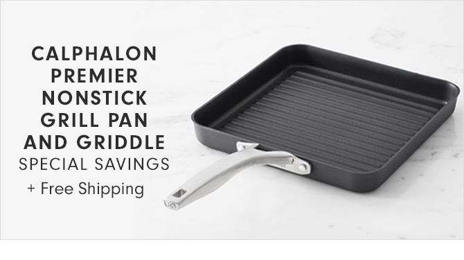 CALPHALON PREMIER NONSTICK GRILL PAN AND GRIDDLE SPECIAL SAVINGS + Free Shipping