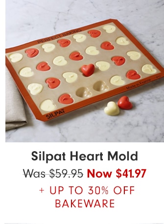 Silpat Heart Mold - Now $41.97 + UP TO 30% OFF BAKEWARE 