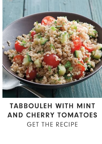 TABBOULEH WITH MINT AND CHERRY TOMATOES - GET THE RECIPE