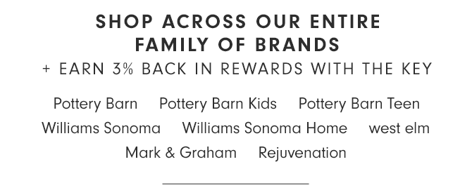 SHOP ACROSS OUR ENTIRE FAMILY OF BRANDS