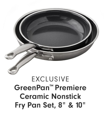 GreenPan™ Premiere Ceramic Nonstick Fry Pan Set, 8” & 10”