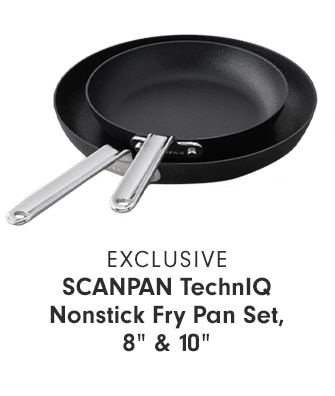 SCANPAN TechnIQ Nonstick Fry Pan Set, 8” & 10”