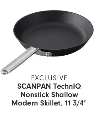 SCANPAN TechnIQ Nonstick Shallow Modern Skillet, 11 3/4”