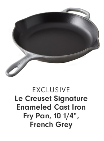 Le Creuset Signature Enameled Cast Iron Fry Pan, 10 1/4”, French Grey