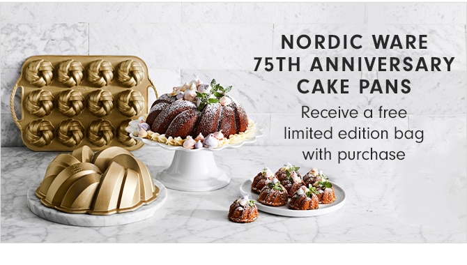 NORDIC WARE 75TH ANNIVERSARY CAKE PANS