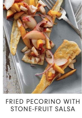 FRIED PECORINO WITH STONE-FRUIT SALSA