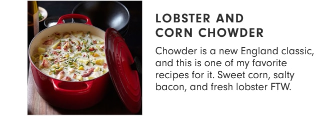 LOBSTER AND CORN CHOWDER