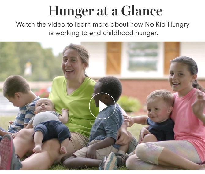 Hunger at a Glance - Watch the video to learn more about how No Kid Hungry is working to end childhood hunger.