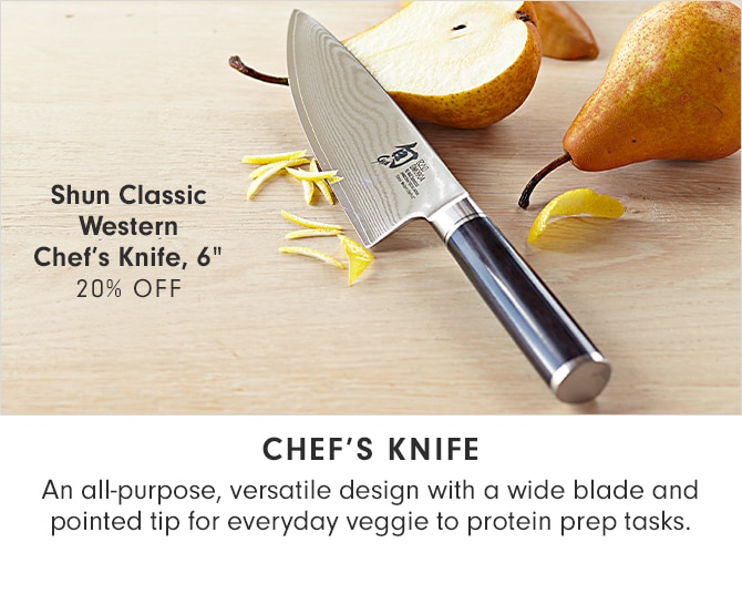 Shun Classic Western Chef's Knife, 6” - 20% OFF