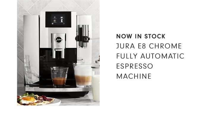 JURA E8 CHROME FULLY AUTOMATIC ESPRESSO MACHINE