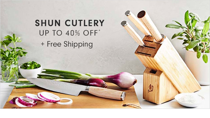 SHUN CUTLERY UP TO 40% OFF* + Free Shipping