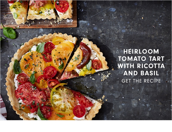 HEIRLOOM TOMATO TART WITH RICOTTA AND BASIL - GET THE RECIPE