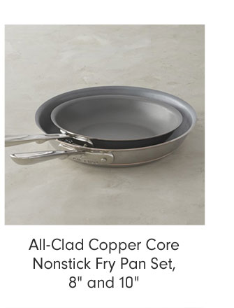 All-Clad Copper Core Nonstick Fry Pan Set, 8" and 10"