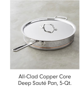 All-Clad Copper Core Deep Sauté Pan, 5-Qt.