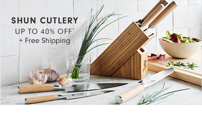 SHUN CUTLERY UP TO 40% OFF* + Free Shipping