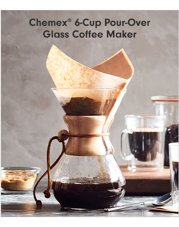 Chemex® 6-Cup Pour-Over Glass Coffee Maker