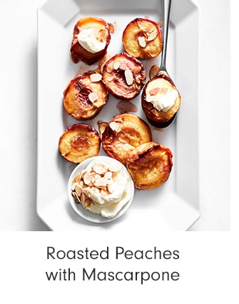 Roasted Peaches with Mascarpone