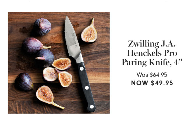 Zwilling J.A. Henckels Pro Paring Knife, 4" Was $64.95 Now $49.95