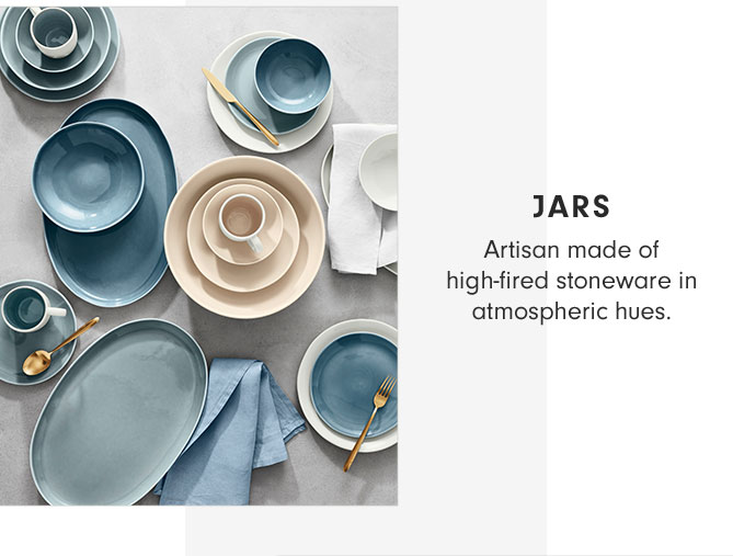 JARS - Artisan made of high-fired stoneware in atmospheric hues.