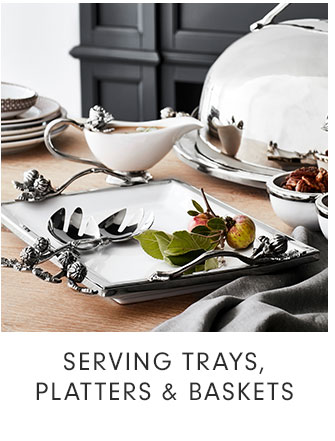 SERVING TRAYS, PLATTERS & BASKETS