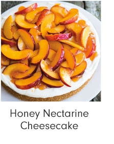 Honey Nectarine Cheesecake