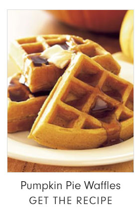 Pumpkin Pie Waffles - GET THE RECIPE