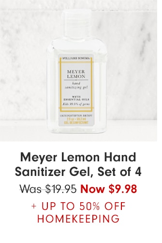Meyer Lemon Hand Sanitizer Gel, Set of 4 - Now $9.98 + UP TO 50% OFF HOMEKEEPING