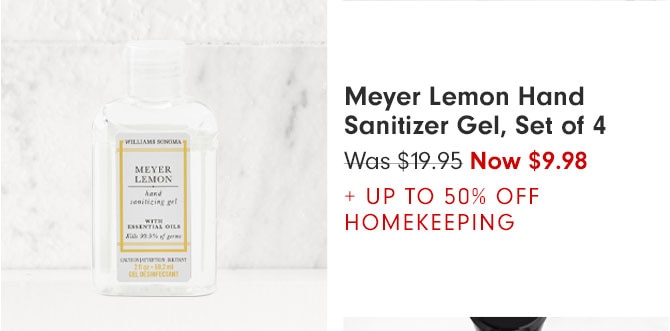 Meyer Lemon Hand Sanitizer Gel, Set of 4 - Was $19.95 Now $9.98 + UP TO 50% OFF HOMEKEEPING